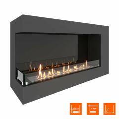 Fireplace Steelheat GRAND 1100 левый Стекло Стемалит