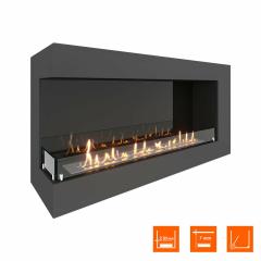 Fireplace Steelheat GRAND 1200 левый Стекло Стемалит