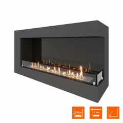 Fireplace Steelheat GRAND 1200 правый Стекло Стемалит