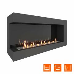 Fireplace Steelheat GRAND 1300 левый Стемалит
