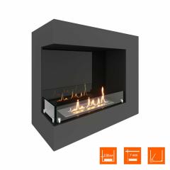 Fireplace Steelheat GRAND 700 левый Стекло Стемалит