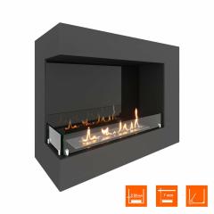 Fireplace Steelheat GRAND 800 левый Стекло Стемалит