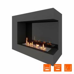 Fireplace Steelheat GRAND 800 правый Стемалит