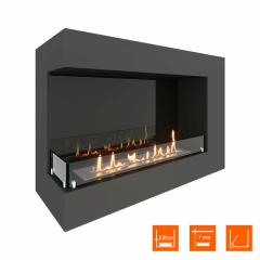 Fireplace Steelheat GRAND 900 левый Стекло Стемалит