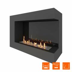 Fireplace Steelheat GRAND 900 правый Стемалит