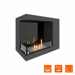 Fireplace Steelheat LONG 600 левый Стекло Стемалит