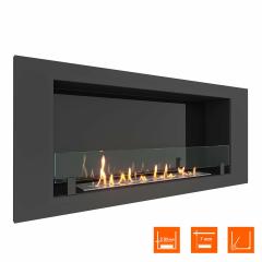 Fireplace Steelheat LONG 1200 Стекло Стемалит