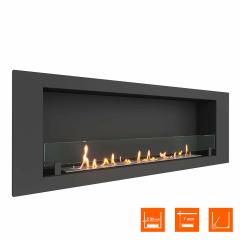 Fireplace Steelheat LONG 1500 Стекло