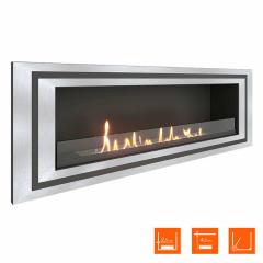 Fireplace Steelheat LONG-D 1200 Small Стекло