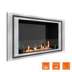 Fireplace Steelheat LONG-D 900 Стекло Стемалит