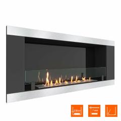 Fireplace Steelheat LONG-H 1200 Стекло Стемалит