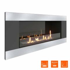 Fireplace Steelheat LONG-H 900 Small Стекло Стемалит