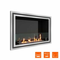 Fireplace Steelheat ONE-D 800 Стекло Стемалит