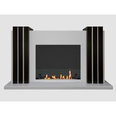 Fireplace Steelheat Manhetten Стекло стемалит