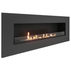 Fireplace Steelheat LONG 1200S с защитным стеклом