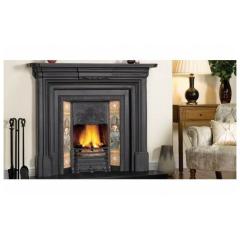 Fireplace Stovax Art Nouveau Tiled черная