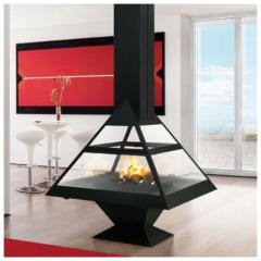 Fireplace Traforart Admeto центральный черный