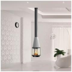 Fireplace Traforart Arlet центральный подвесной высокое стекло RAL