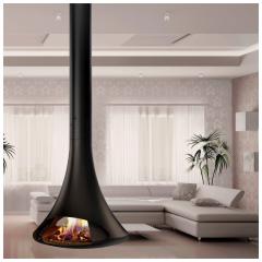 Fireplace Traforart Doria открытый двухсторонний без системы вращ. черный