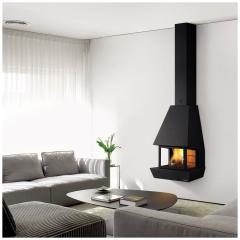 Fireplace Traforart Rac со стеклом пристенный
