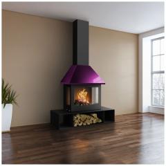 Fireplace Traforart SANDRA пристенный RAL