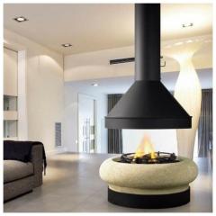 Fireplace Traforart Zeus без стекла черный
