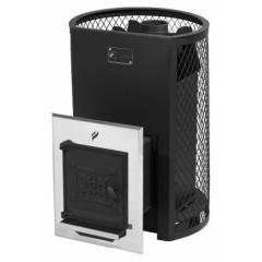 Fireplace Вулкан Прометей 18 дверь из чугуна