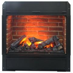 Hearth Dimplex Engine 600 с кирпичной кладкой