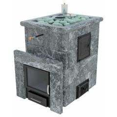 Stove ИзиСтим Анапа-М2 в кожухе из талькохлорита с открытым верхом