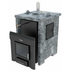 Stove ИзиСтим Анапа-М2 в трёхстороннем кожухе из талькохлорита