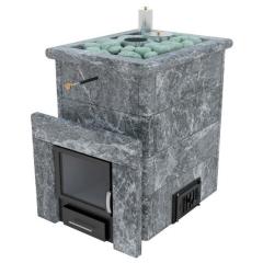 Stove ИзиСтим Анапа в кожухе из талькохлорита с открытым верхом