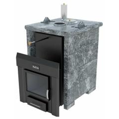 Stove ИзиСтим Анапа в трёхстороннем кожухе из талькохлорита