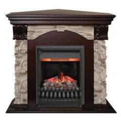 Fireplace RealFlame Dublin ROCK corner Oregan 3D