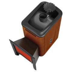 Stove TMF Ангара 2012 Inox Витра ЗК ТО терракота