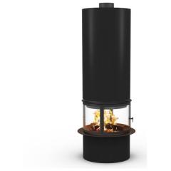 Fireplace TRAFORART Diamante центральный cо стеклом