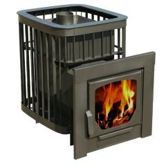 Stove Варвара Каменка панорамная дверь