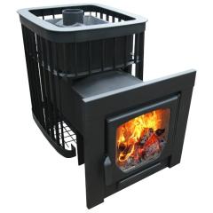 Stove Варвара Каменка удлиненная Панорамная дверь